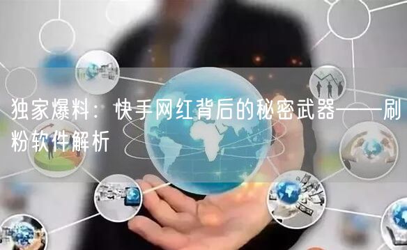 独家爆料：快手网红背后的秘密武器——刷粉软件解析